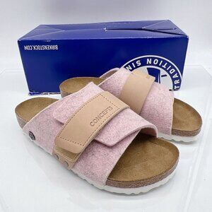 Birkenstock Concepts x Kyoto Soft Pink Felt Wool Slide Womens EU 37 US 6- 6.5